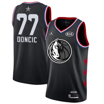 Nike Dallas Mavericks #77 Luka Doncic Black Youth NBA Jordan Swingman 2019 All-Star Game Jersey